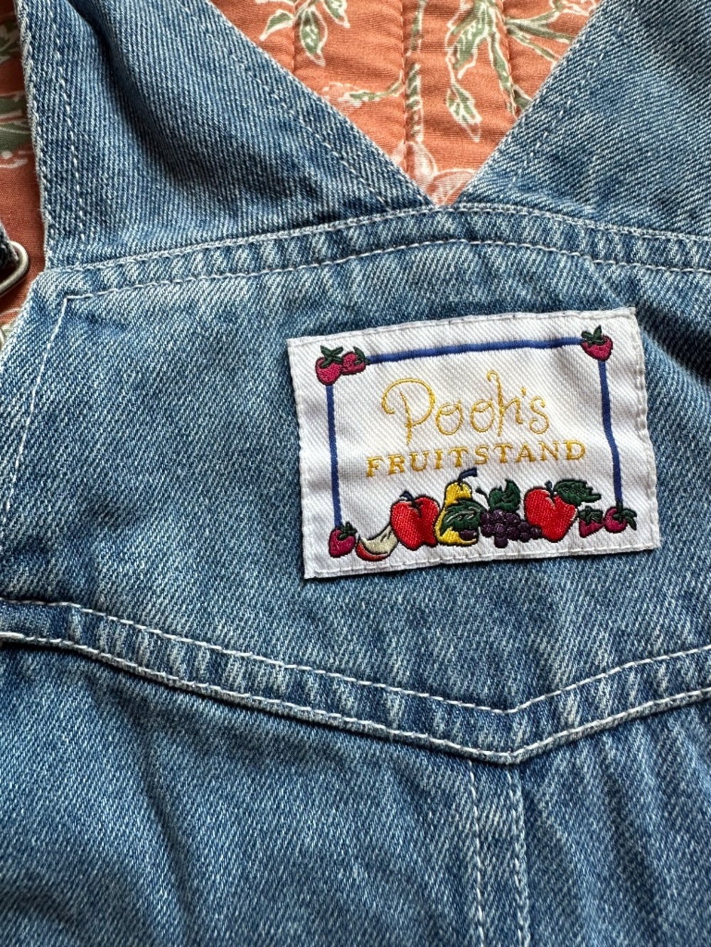 RARE Vintage Pooh Fruit Shortalls! - Picture 7 of 7